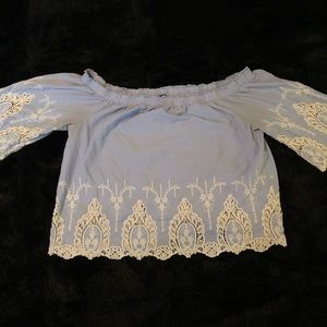 charlotte russe off the shoulder top !